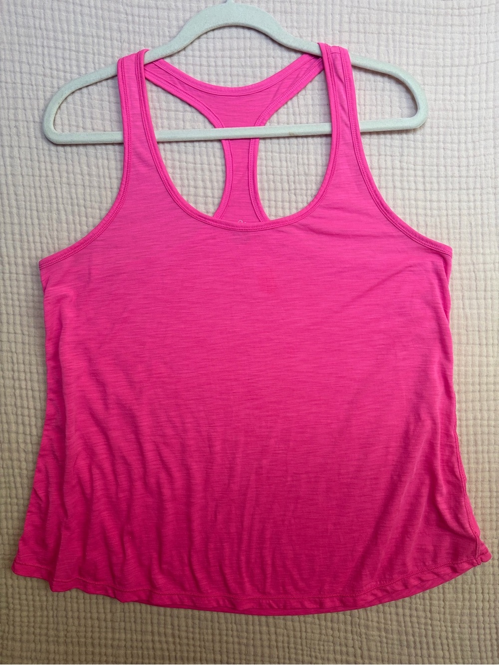 Lilly Pulitzer Luxletic Racerback Tank Hot Pink Athletic Workout Top Size L